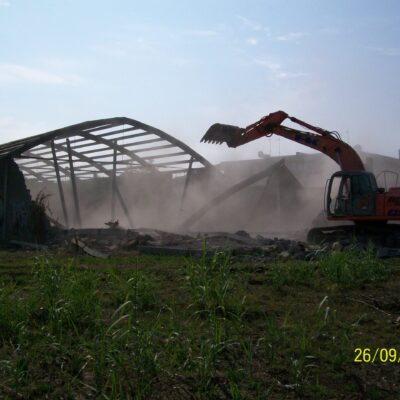 DEMOLIZIONE PER COSTRUZIONE STRUTTURA COMMERCIALE TODIS VIA A.CIAMARRA ROMA