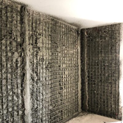 MCB COSTRUZIONI -  INTONACO ARMATO TRADIZIONALE CITTAREALE RIETI SISMA CENTRO ITALIA 2016